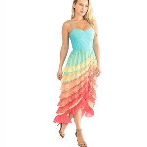ROCOCO SAND Tiered Pastel Dress